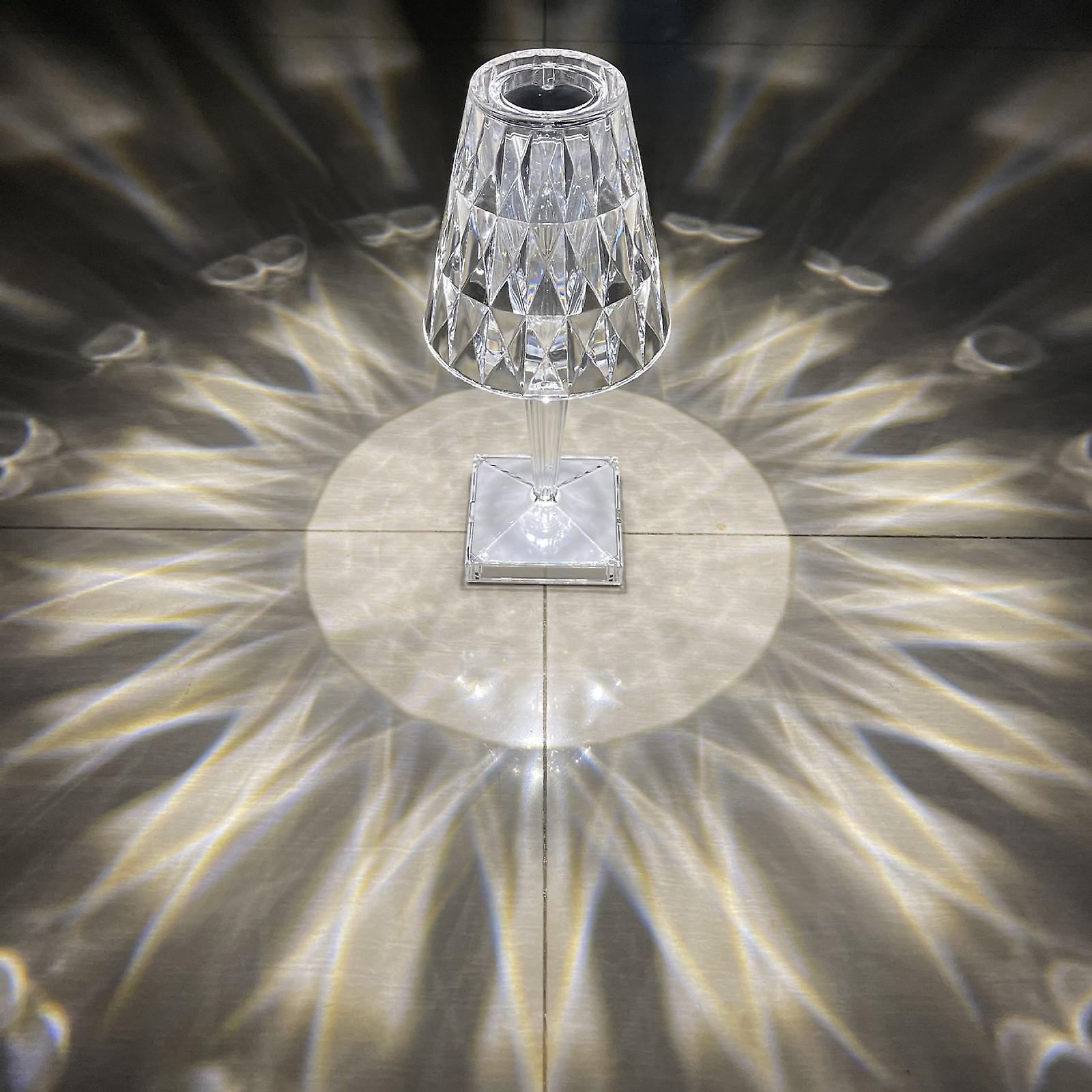 چراغ خواب رومیزی الماسی لمسی قابل شارژ