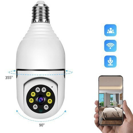 دوربین مداربسته چرخش 360 درجه قابل کنترل با نرم افزار v380 اصل