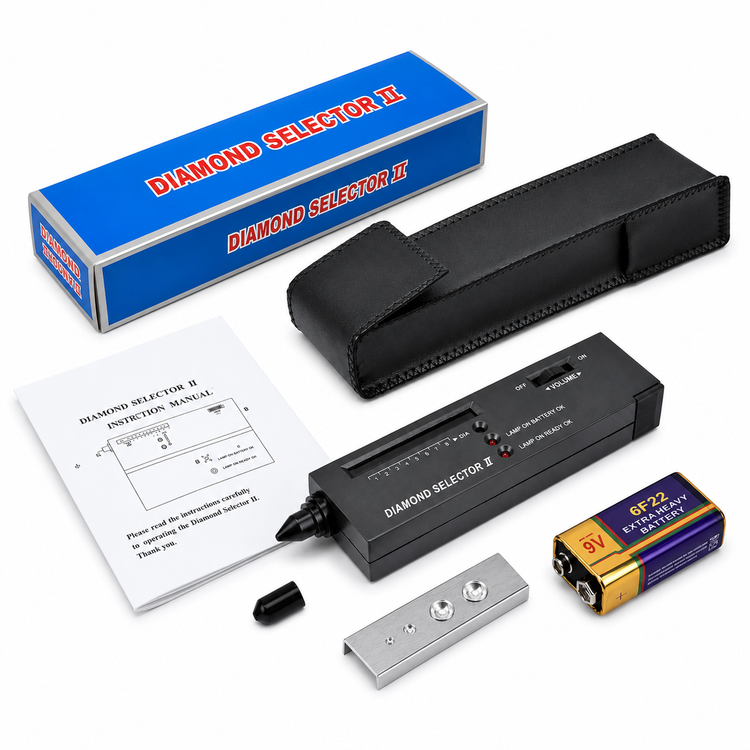 دستگاه تستر الماس و سختیسنج سنگ Diamond Selector II | همراه باتری ۹ ولت 6F22