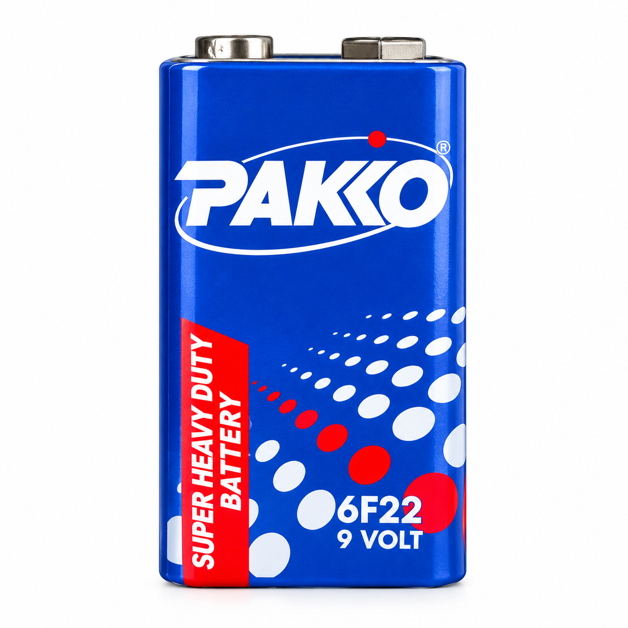 باتری کتابی ۹ ولت PAKKO مدل 6F22