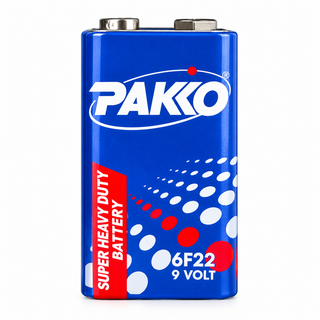 باتری کتابی ۹ ولت PAKKO مدل 6F22